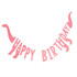 Dino Pink Bunting Happy Birthday Dinosaur Shaped