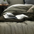 Laundered Linen Olive Bedspread Set by MM Linen