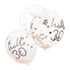 Mix It Up Rose Gold Confetti Filled 'Hello 30' Balloons