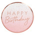 Mix It Up Happy Birthday Rose Gold Plate