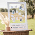 Botanical Wedding Alternative Guest Book Frame with Pegs
