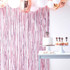 Twinkle Twinkle Curtain Backdrop Pink