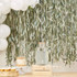 Botanical Baby Leaf Ribbon Backdrop