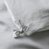 Ravello Linen Silver Duvet Cover by Weave