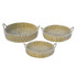 Kans Grass Tray Set of 3 with Handles by Linens and More