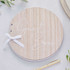 Round Wooden Wedding Guest Book