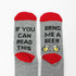 Bring Me A Beer Can Socks by outta SOCKS