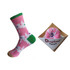 Pink/Green Bagged Doughnut Socks by outta SOCKS