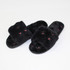 Black Cherry Plush Slippers by Honeydew