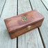 Small Brass Telescope in Timber Box by Backyard