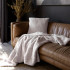 Frida Square Cushion by Bambury - Snow