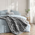 Rabbit Fur Grey Throw by Logan & Mason