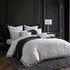 Alexander Silver Duvet Cover Set by Logan & Mason