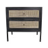 Cardrona 2 Drawer Side Table - Rustic Black by Le Forge