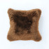 NZ Long Wool Cushion in Chestnut