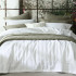 Laundered Linen Bedspread by MM Linen - White
