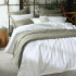 Laundered Linen Bedspread by MM Linen - White