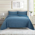 Velvet Bliss Coverlet & Euro Pillowcase by Top Drawer - Teal
