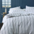 Cape Stripe Bluestone Duvet Cover