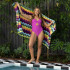 Jacquard Beach Towel Ripple