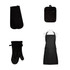 Lennox Black Kitchen Accessories by Ladelle