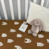 House Baby Blanket Mustard