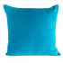 Turquoise Velvet and Linen Cushion Cover