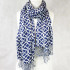 Mosaic Navy Viscose Scarf