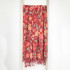 Lily Red Cotton Throw