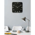 Vintage Square Wall Clock Black by Karlsson