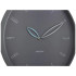 Petals Wall Clock Dark Grey by Karlsson