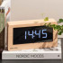Boxed LED Table Clock (USB) Light Wood by Karlsson