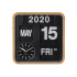 Mini Flip Clock Bamboo Wood by Karlsson