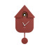 Modern Cuckoo Clock Red Ochre by Karlsson
