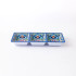 Three Section Taco Topping Tray Blue by Prepara