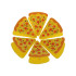 Cute Bag Clips Pizza Slices by White Magic (6 Pack)