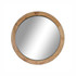 Wooden Round Mirror by Linens and More
