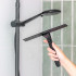 Zense Black Steel Squeegee With Hanger by Vigar
