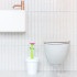 Flower Power White 3L Bathroom Bin by Vigar