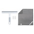 Basic Squeegee With Microfibre Cloth & 2 Hooks by Vigar