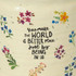 Crock Planter - You Make World Medium by Natural Life