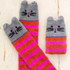 Cosy Socks - Hot Pink Cat by Natural Life
