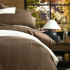 Close up of Hedge Duvet Chestnut Cover Set by MM Linen