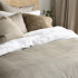 Close up of Hedge Duvet Natural Cover Set by MM Linen