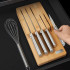 Elevate Steel Knives Bamboo Store 5 Piece Set by Joseph Joseph