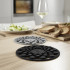 Spot-On Set Of 2 Round Silicone Trivets Grey by Joseph Joseph