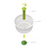 Spindola Spinning Colander White by Joseph Joseph