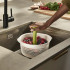 Spindola Spinning Colander White by Joseph Joseph