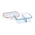 Rectangle Glass Container with 2 Dividers 930ml by Wiltshire