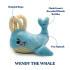 Rope Whale Plush Dog Toy Jumbo by Grrreen